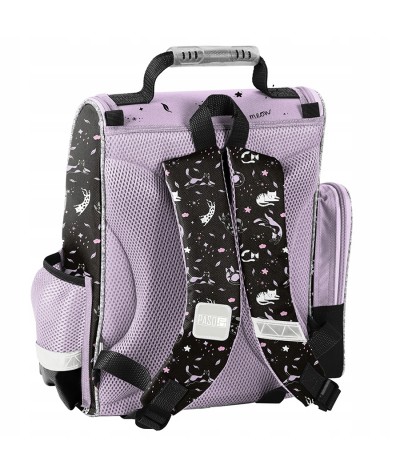 Lekki tornister do 1 klasy z ergonomicznymi plecami PASO KOTEK