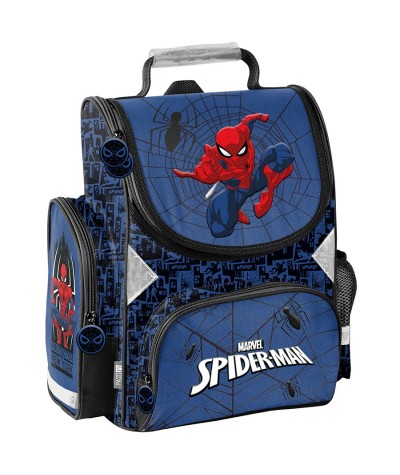 Niebieski tornister ze Spidermanem