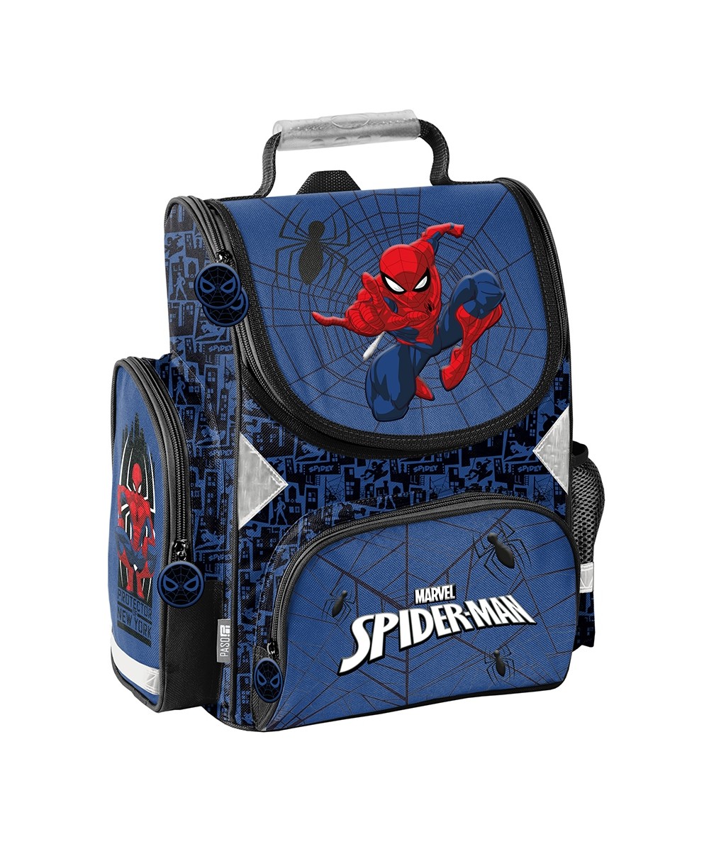 Niebieski tornister ze Spidermanem