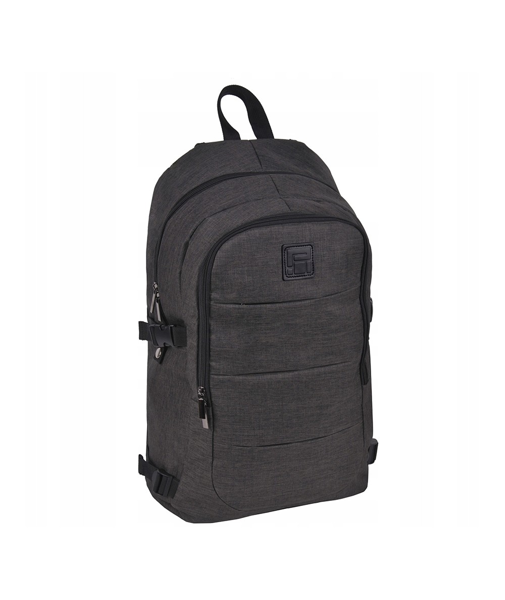 duży plecak do pracy PASO szary PPGR-1080
