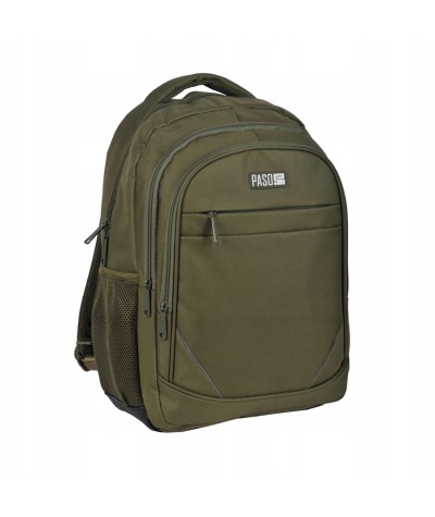 Tani plecak do pracy PASO - KHAKI zielony model 7004