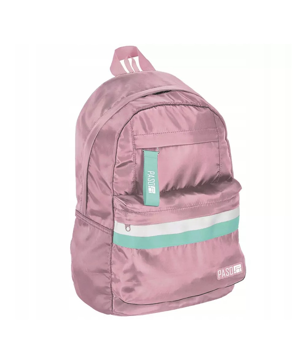 Lekki plecak dla nastolatki r&oacute;żowy 1 komora PASO