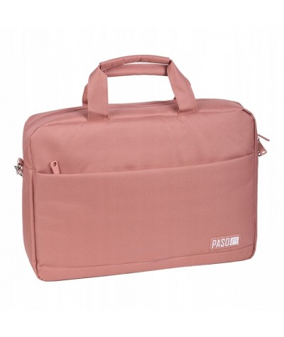 Stylowa torba na laptopa PASO małą r&oacute;żowa