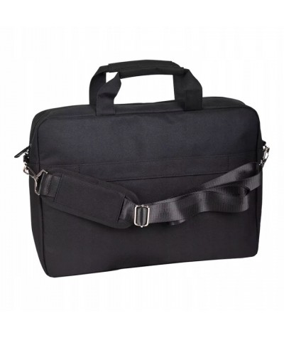 Duża torba na laptopa 16 cali do pracy na uczelnie PASO czarna