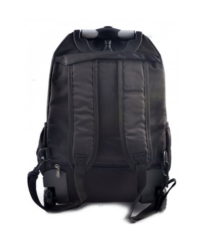 PLECAK młodzieżowy NA KÓŁKACH COOLPACK czarny z kolorowymi zamkami CP 013a