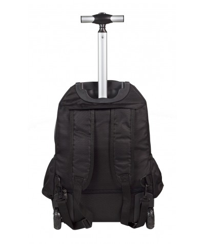 PLECAK młodzieżowy NA KÓŁKACH COOLPACK czarny z kolorowymi zamkami CP 013a