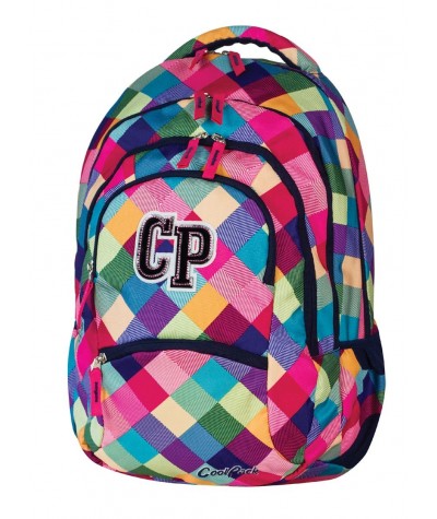 Plecak szkolny CoolPack CP pastelowe kolory w kratkę - kolorowy COLLEGE PATCHWORK 476