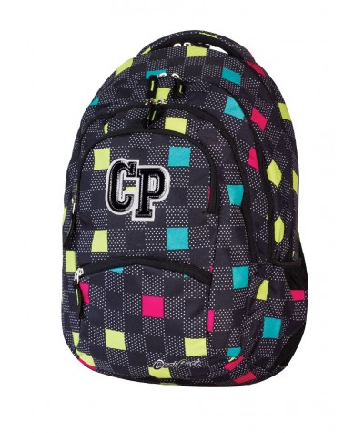 Plecak szkolny CoolPack CP czarny w kwadraciki, w kratkę - 5 przegród COLLEGE COLOUR TILES 469