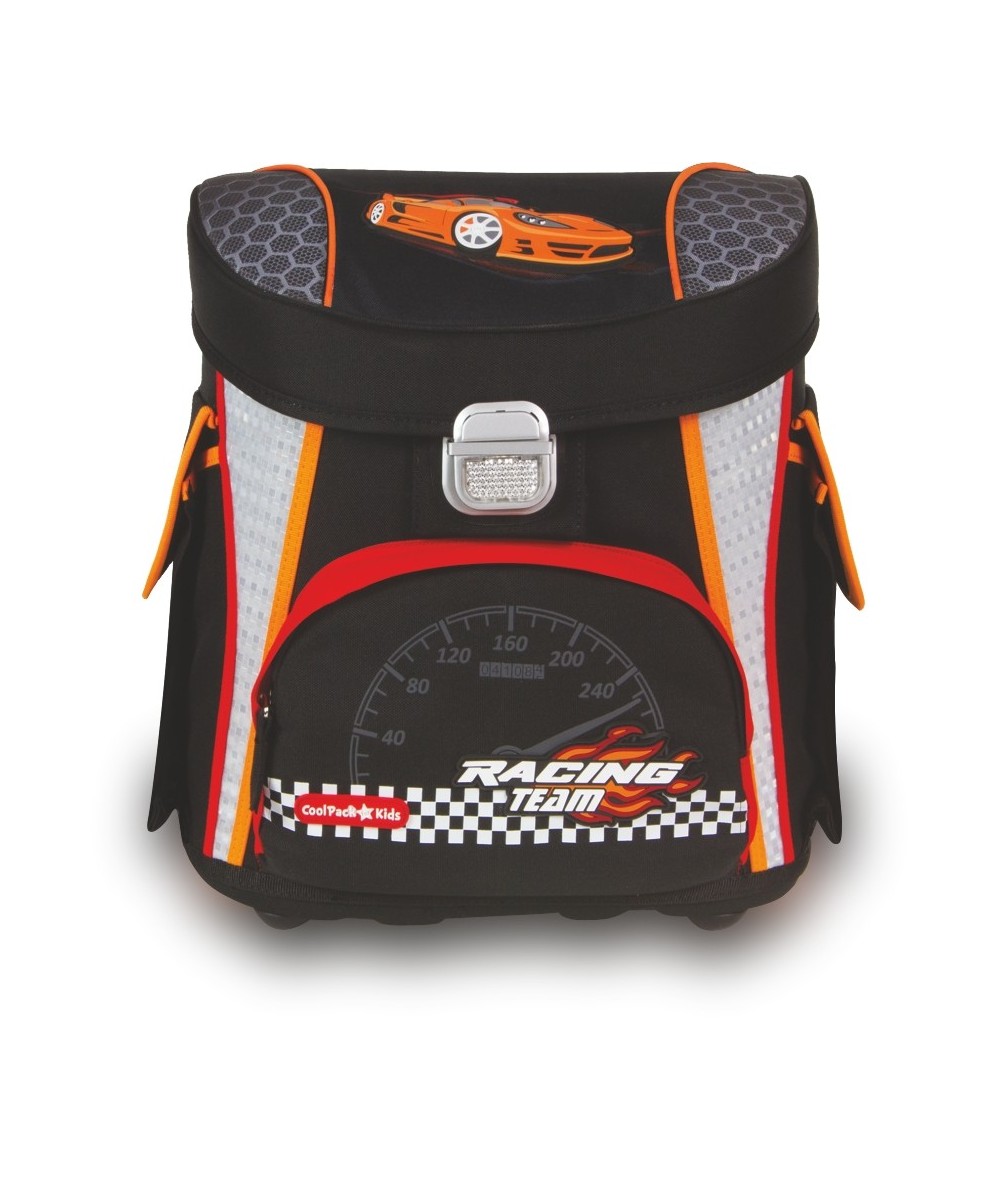 TORNISTER COOLPACK CP RACING CZARNY Z AUTEM