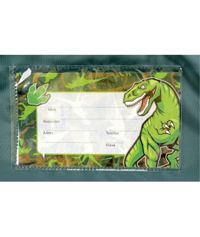 Tornister szkolny PREMIUM DINOZAUR zielony z dinozaurami