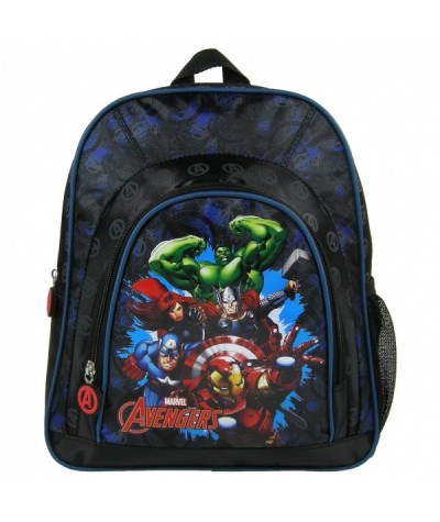 Mały plecaczek do zerówki, przedszkola, wycieczkowy - czarny z Avengersami