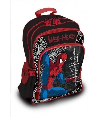 Plecak szkolny Spiderman - czarny z pajęczyną