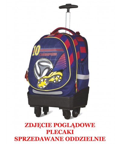 WÓZEK NA KÓŁKACH NA PLECAK COOLPACK CP - CZARNY