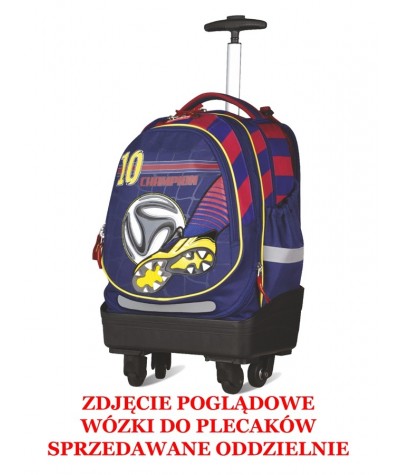 PLECAK ERGONOMICZNY COOLPACK CP FOOTBALL - NIEBIESKI Z PIŁKA