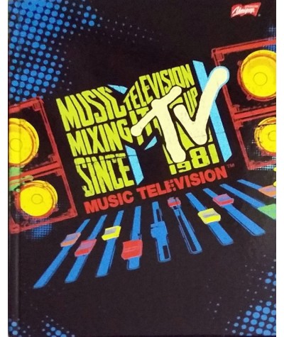 Brulion w twardej oprawie A5/160 k. w kratkę MTV - MIX WZORÓW