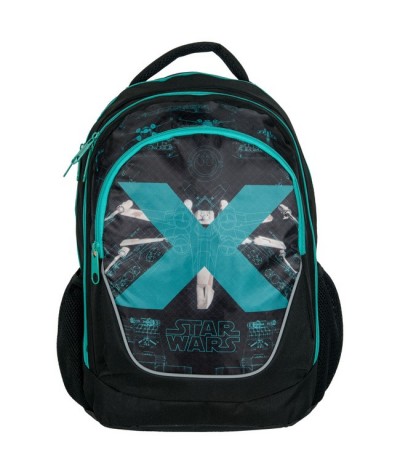Plecak szkolny Star Wars / Gwiezdne Wojny - czarny ze statkiem kosmicznym X Wing