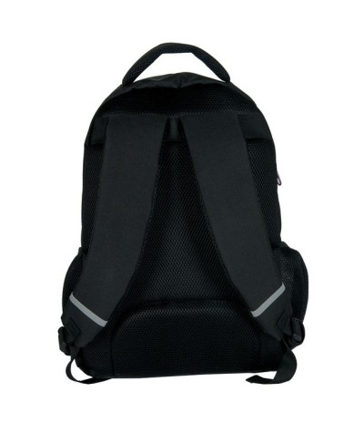 Plecak szkolny Big Dream - czarny z kolorowym motywem - usta i serduszka
