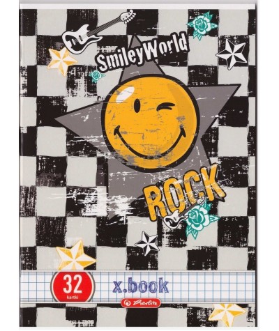 ZESZYT A5 / 32 kartek w kratkę - SMILEY WORLD