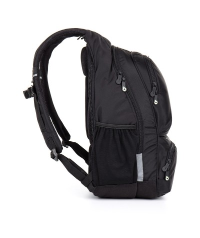 Plecak młodzieżowy na laptop Topgal czarny elegancki nylon tOP 160A