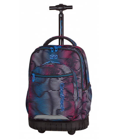 Plecak na kółkach CoolPack CP w kolorowe fale SWIFT FLASHING LAVA 946 dla chłopca lub dla dziewczynki