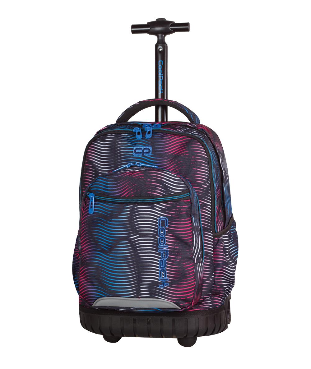 Plecak na kółkach CoolPack CP w kolorowe fale SWIFT FLASHING LAVA 946 dla chłopca lub dla dziewczynki