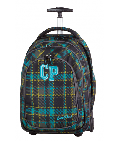 Plecak na kółkach CoolPack CP TARGET ciemna kratka MARENGO 687 dla chłopca