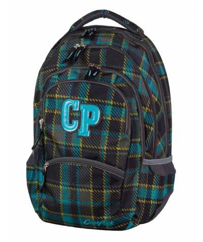 Plecak młodzieżowy CoolPack CP ciemna kratka 5 przegród COLLEGE MARENGO 686