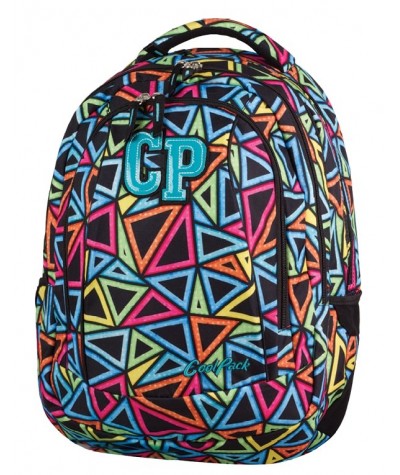 Plecak młodzieżowy CoolPack CP w kolorowe trójkąty 2w1 COMBO COLOR TRIANGLES 653 plecak dla dzieci, młodzieży, dla dziewczynki