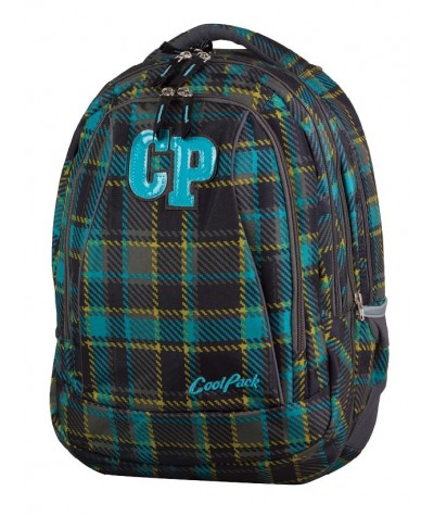 Plecak młodzieżowy CoolPack CP ciemna kratka - 2w1 COMBO MARENGO 688 dla chłopca