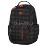 Plecak młodzieżowy CoolPack CP czarny w kratkę z pomarańczowymi wstawkami SMASH BLACK&ORANGE 1037