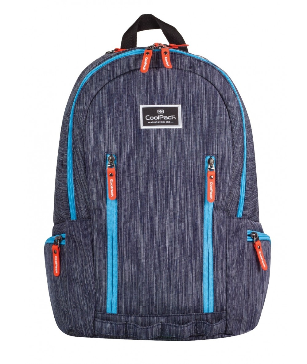 Plecak młodzieżowy CoolPack CP granatowy jeans IMPACT BLUE RAW 710