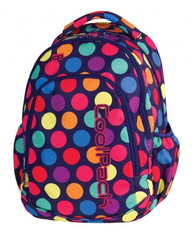 Plecak dla pierwszoklasisty CoolPack CP PRIME LOLLIPOPS 1059 w kropki dla dziewczynki