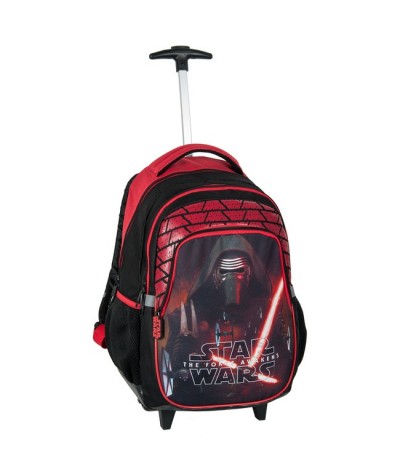 Plecak na kółkach Star Wars - Kylo Ren - czarno-czerwwony dla chłopca