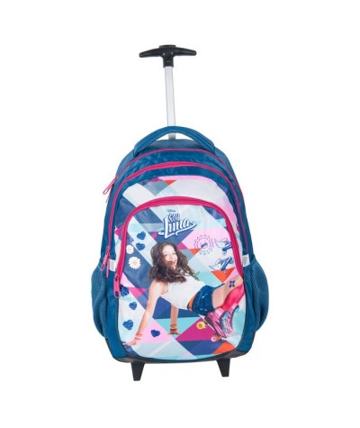 Plecak na kółkach dla dzieci, dla dziewczynki z serialu Soy Luna - niebieski