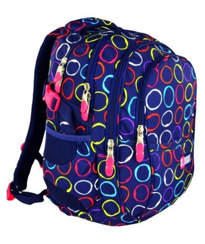 Plecak młodzieżowy 01 ST.RIGHT HOOPS kolorowe kółka
