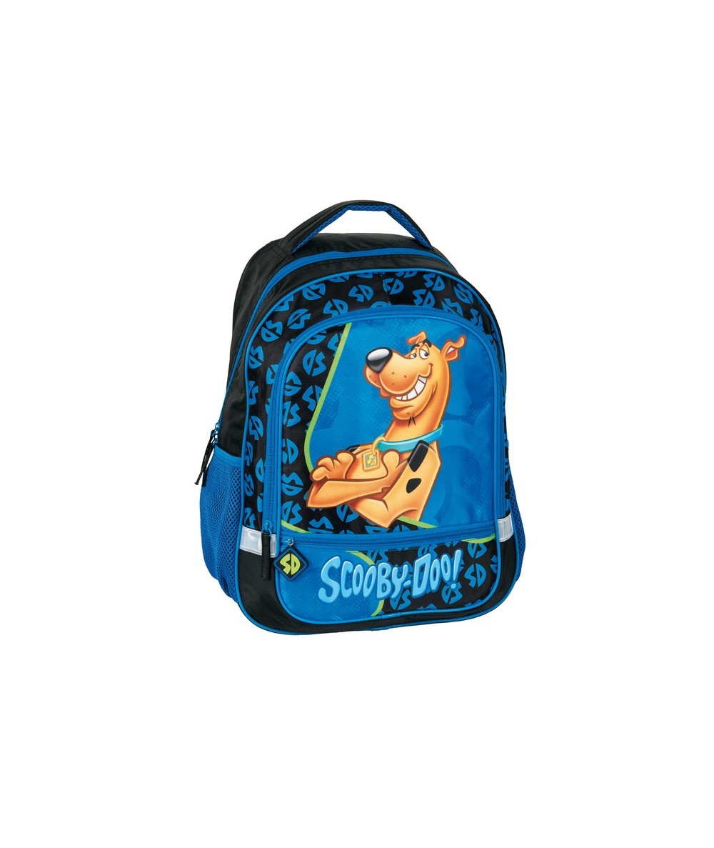 Plecak szkolny dla chłopca Scooby-Doo niebieski i czarny