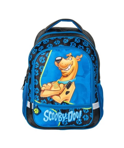 Plecak szkolny dla chłopca Scooby-Doo niebieski i czarny