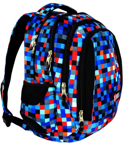 Plecak młodzieżowy 04 ST.RIGHT PIXELMANIA BLUE niebieskie pixele