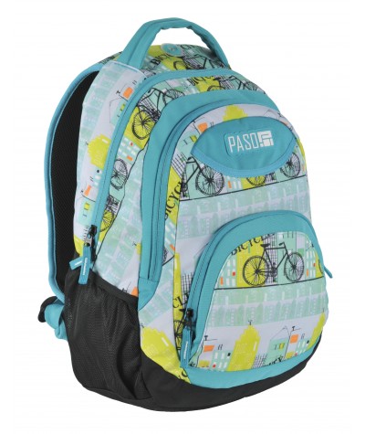 Plecak młodzieżowy Paso Unique - Bicycle z rowerami