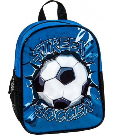 Plecaczek z piłką nożną niebieski do przedszkola