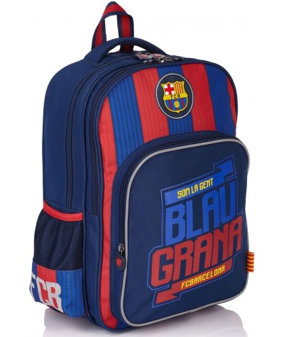 Plecak szkolny do pierwszej klasy FC Barcelona Blaugrana w paski