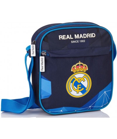 Torebka na ramię Real Madryt - ciemnoniebieska z herbem