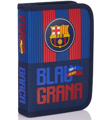 Piórnik dwuklapkowy bez wyposażenia FC Barcelona Blaugrana