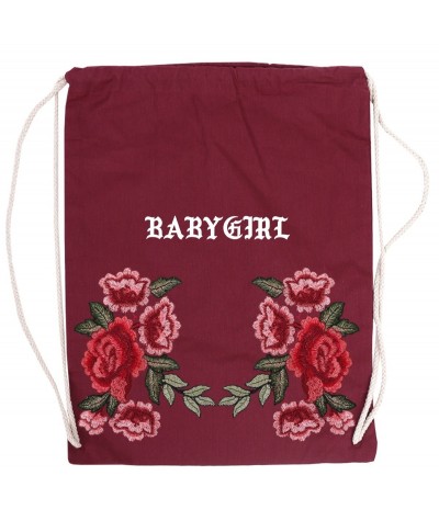 Burgundowy worek Roses Baby Girl
