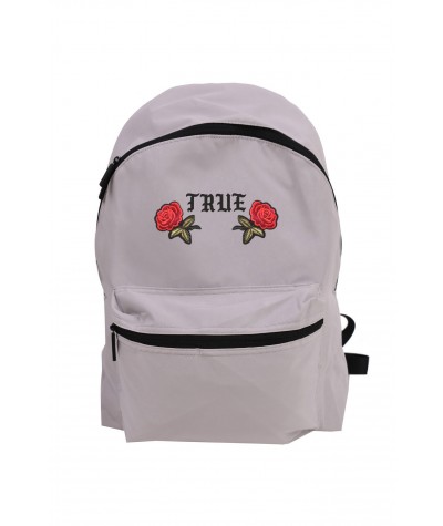 Plecak miejski Simple z haftem i napisem "True"