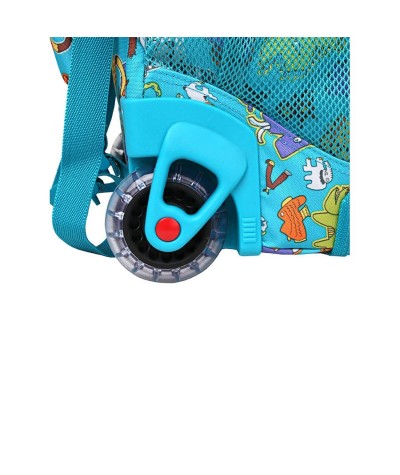 Plecak na kółkach JWorld Sunny Aniphabets - zwierzątka - modny plecak na kółkach dla dzieci