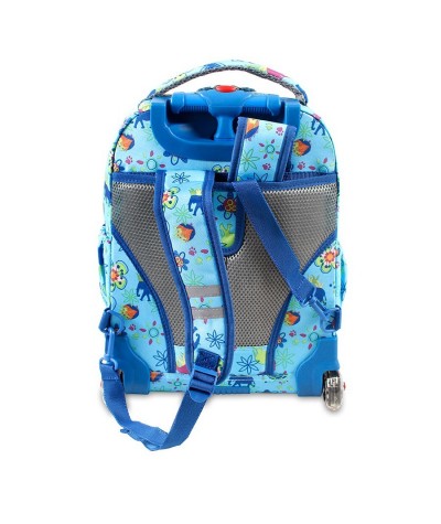 Plecak na kółkach JWorld Lollipop Jungle - dżungla - modny plecak na kółkach, fajny plecak na kółkach dla dziecka