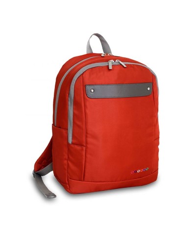 Plecak JWorld Beetle Orange - pomarańczowy - plecak dla dorosłych, plecak dla studenta, plecak na studia, gładki plecak