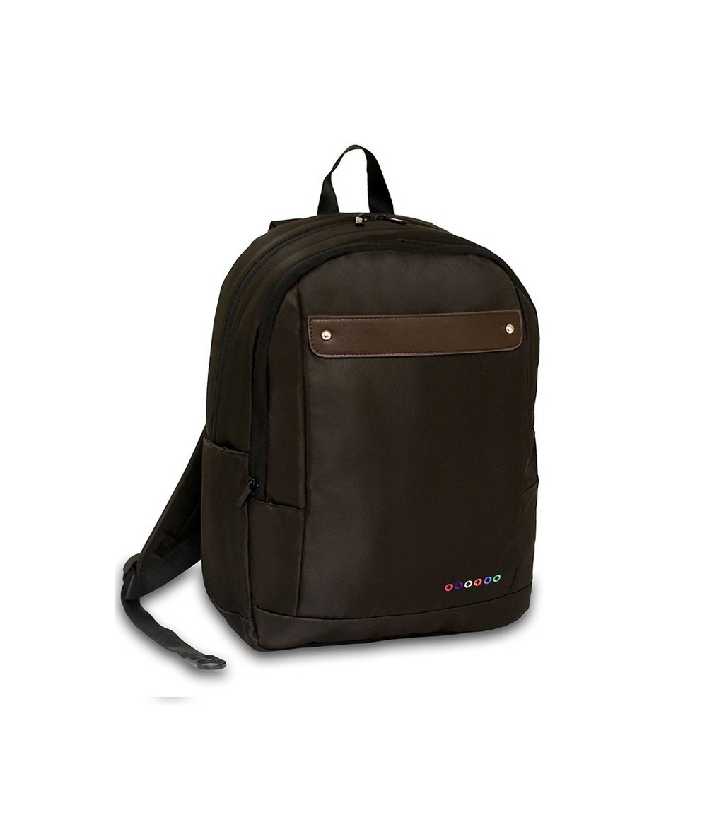 Plecak JWorld Beetle Brown - brązowy - plecak dla dorosłych, plecak dla studenta, plecak na studia, gładki plecak