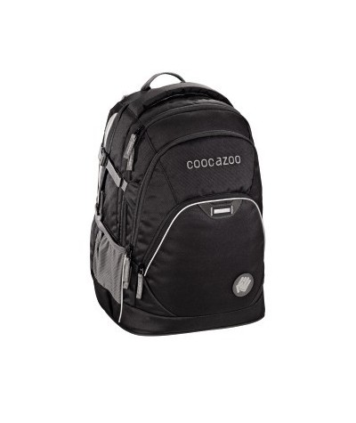 Plecak szkolny Beautiful Black - Coocazoo EvverClevver 2 - czarny - solidny plecak szkolny dla chłopaka, czarny plecak męski